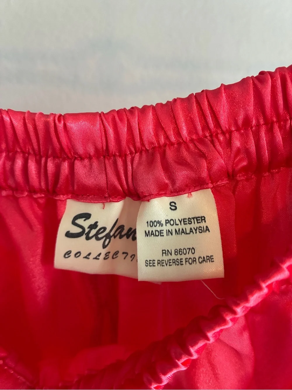 Stefanie Collection Satin Pajama Set – Women’s Small